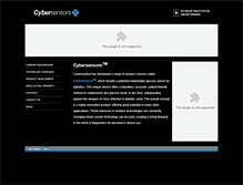 Tablet Screenshot of cybersensors.com